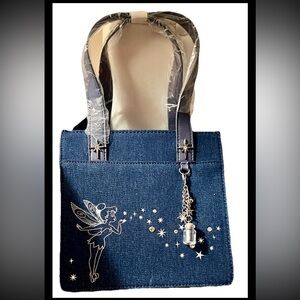 Disney Peter Pan Denim Tinker Bell Mini Crossbody Bag